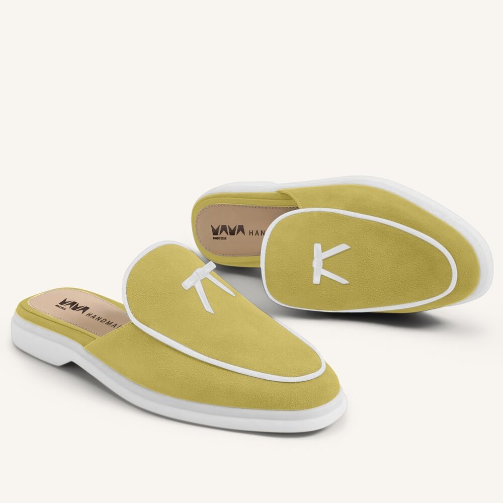 M.A.M.A. Bow Collection - Women's Mules Shoes | Olive